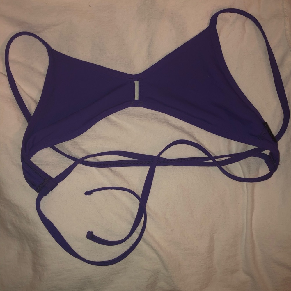 Jolyn purple “vent” bikini top